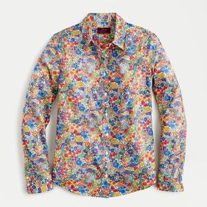 Floral button down shirt size 0